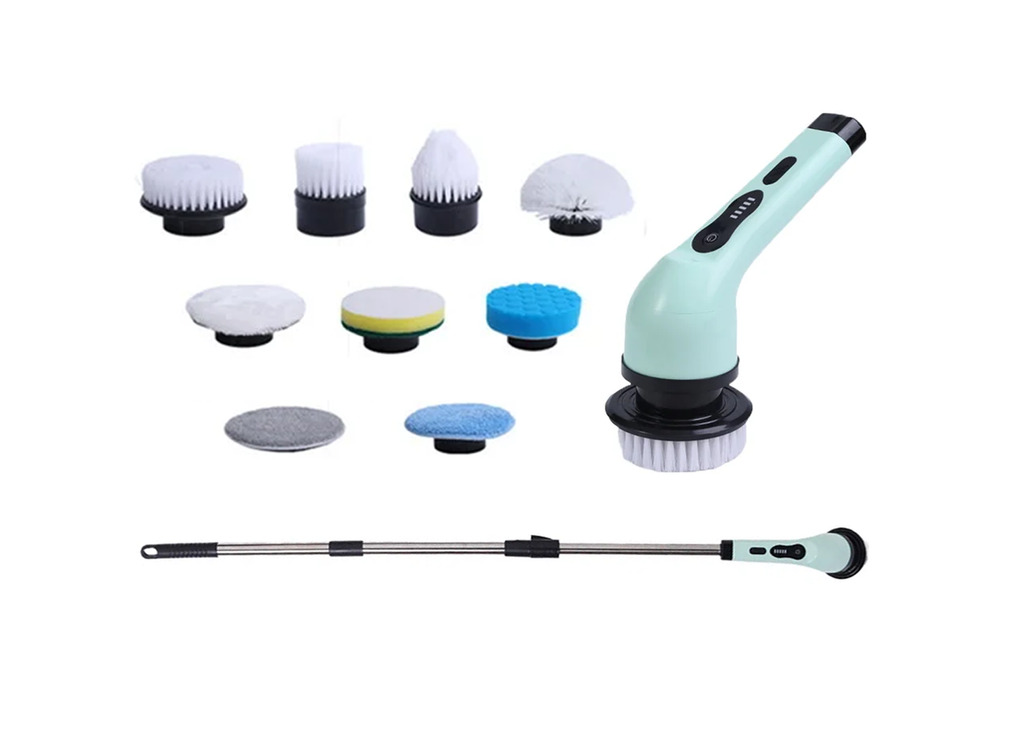 9-in-1 Electric Cleaning Brush Electric Spin Cleaning Scrubber Electric Cleaning Tools Kitchen Bathroom Cleaning Gadgets